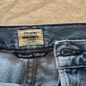 Citizens of Humanity Blue Denim Jeans with rips